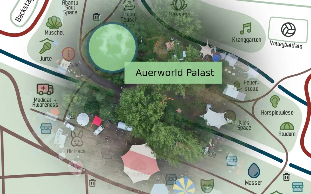 Dein Weg zu den Events: Die interaktive Festivalkarte für das Auerworld Festival 2025